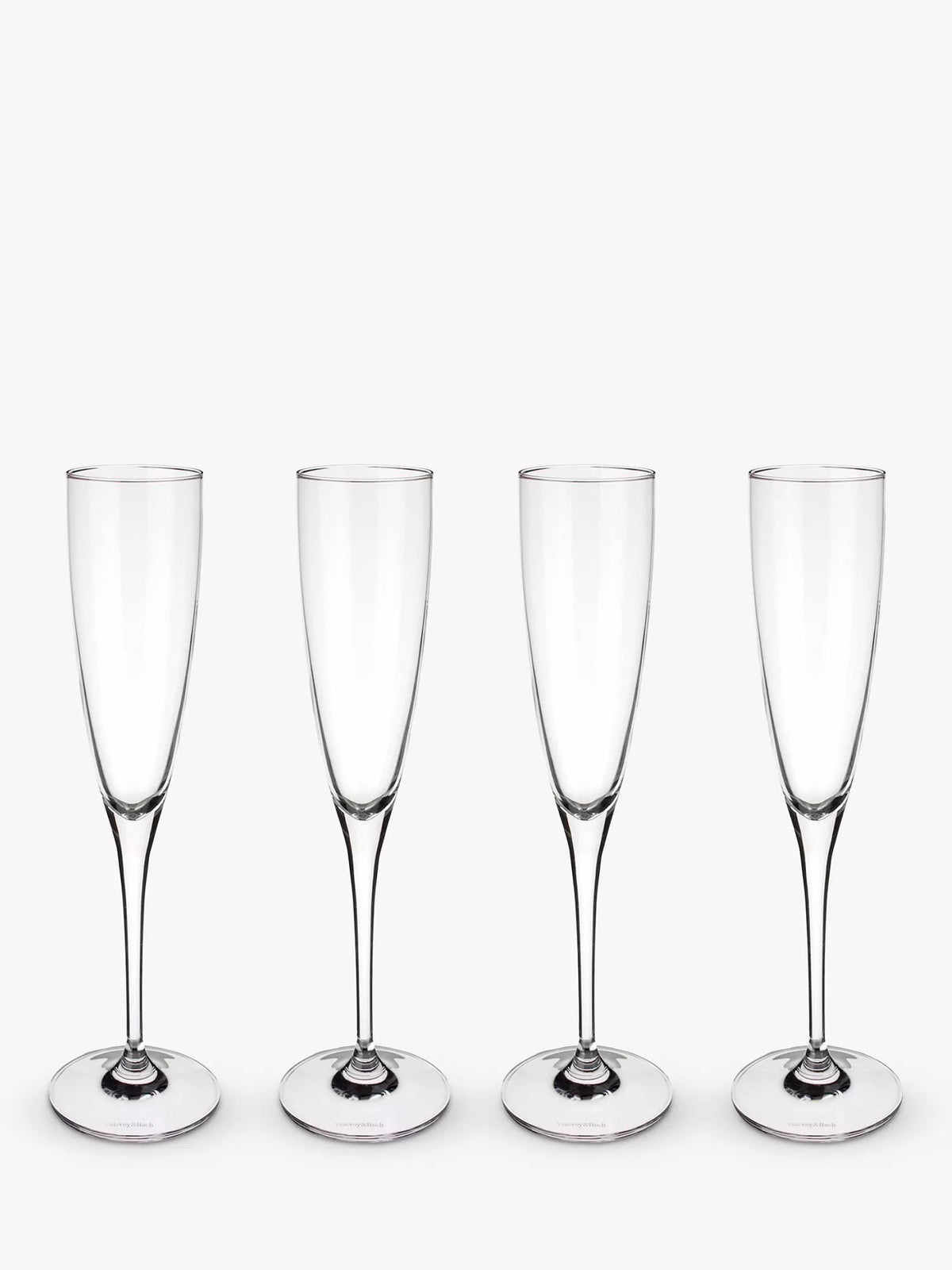 Villeroy & Boch Maxima Champagne Glass Flute, Set of 4, 120ml, Clear