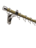 John Lewis wooden curtain pole 28mm with metal finials - British product