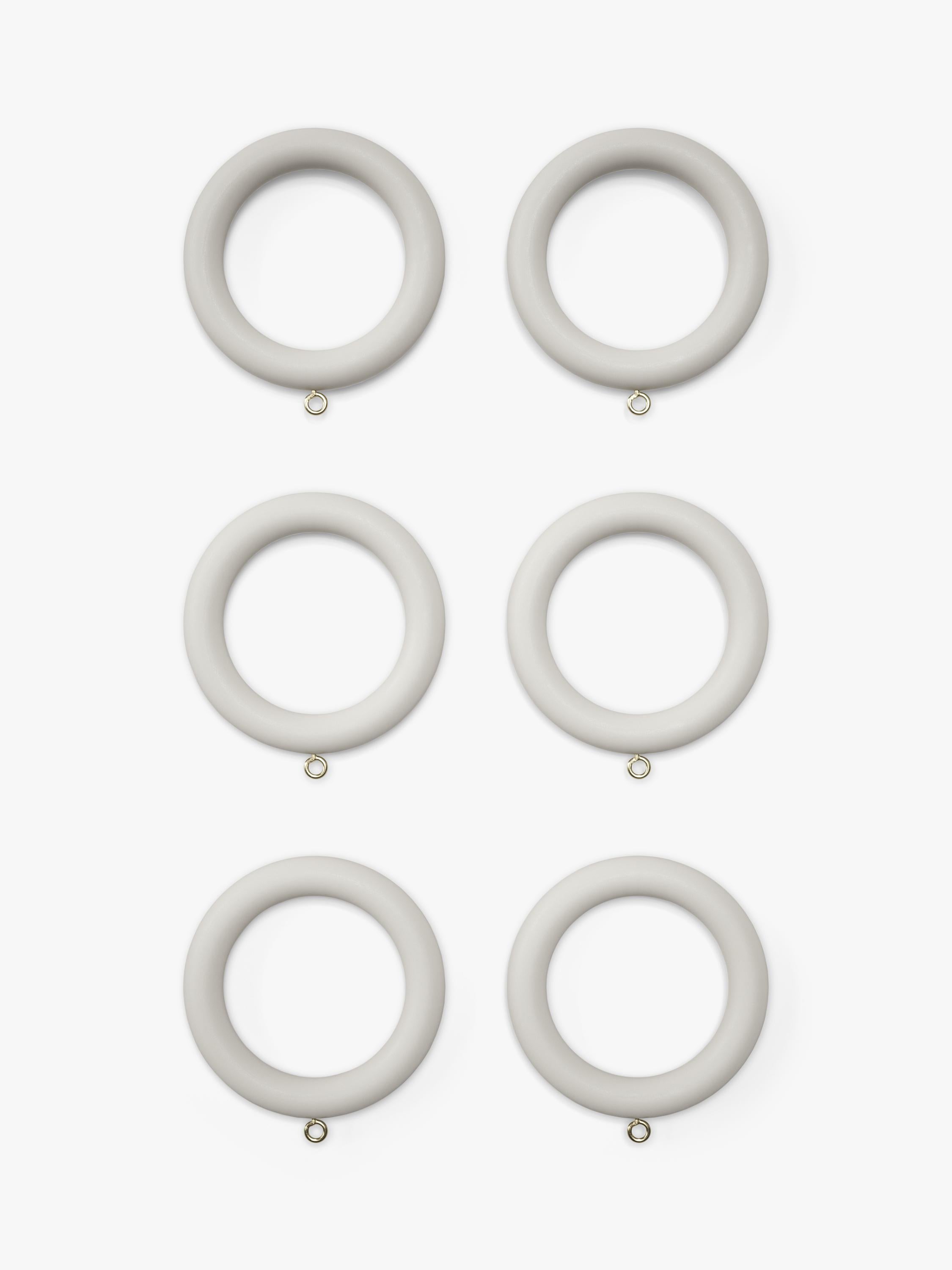 John Lewis wooden curtain rings 35mm pack of 6, UK version