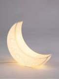 Seletti Moon table lamp in frosted porcelain, imported from the UK