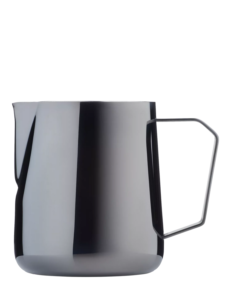 Barista & Co Stainless Steel Pro Milk Pitcher, 400ml, Black