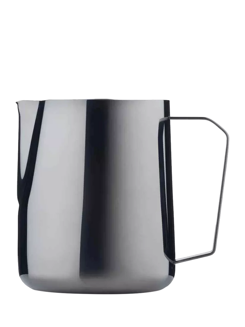 Barista & Co Stainless Steel Pro Milk Pitcher, 620ml, Black
