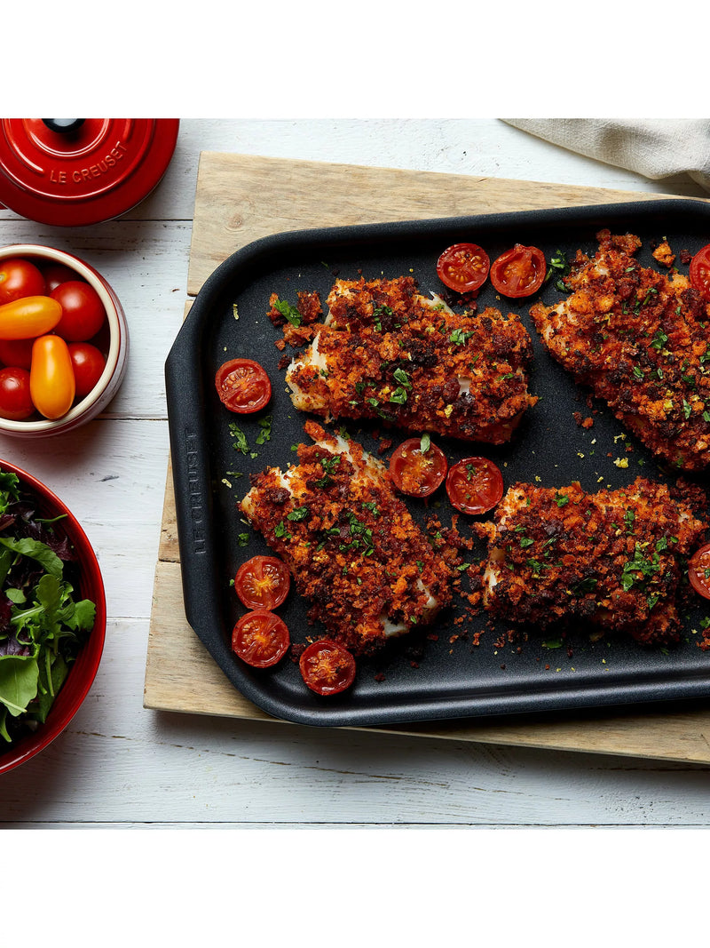 Le Creuset hard anodised non-stick oven tray 28cm, UK version