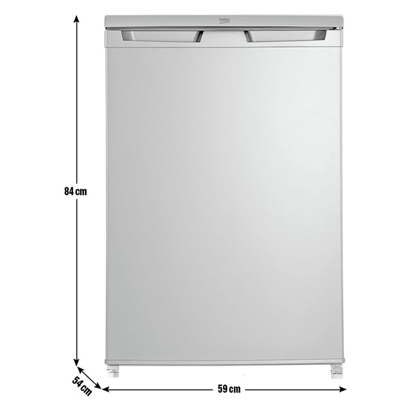 Beko under counter fridge freezer silver - British product