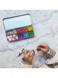 Cotton Twist unicorn beaded bracelet making kit in tin (British brand)