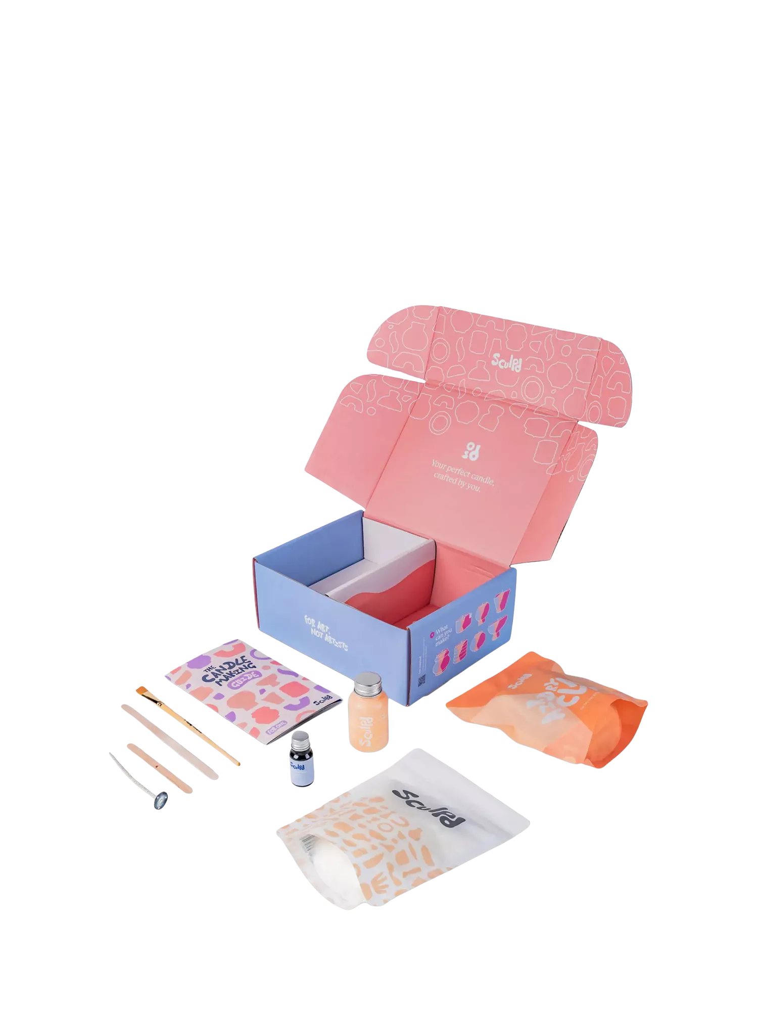Sculpd Ginger and Orange candle making kit, UK version