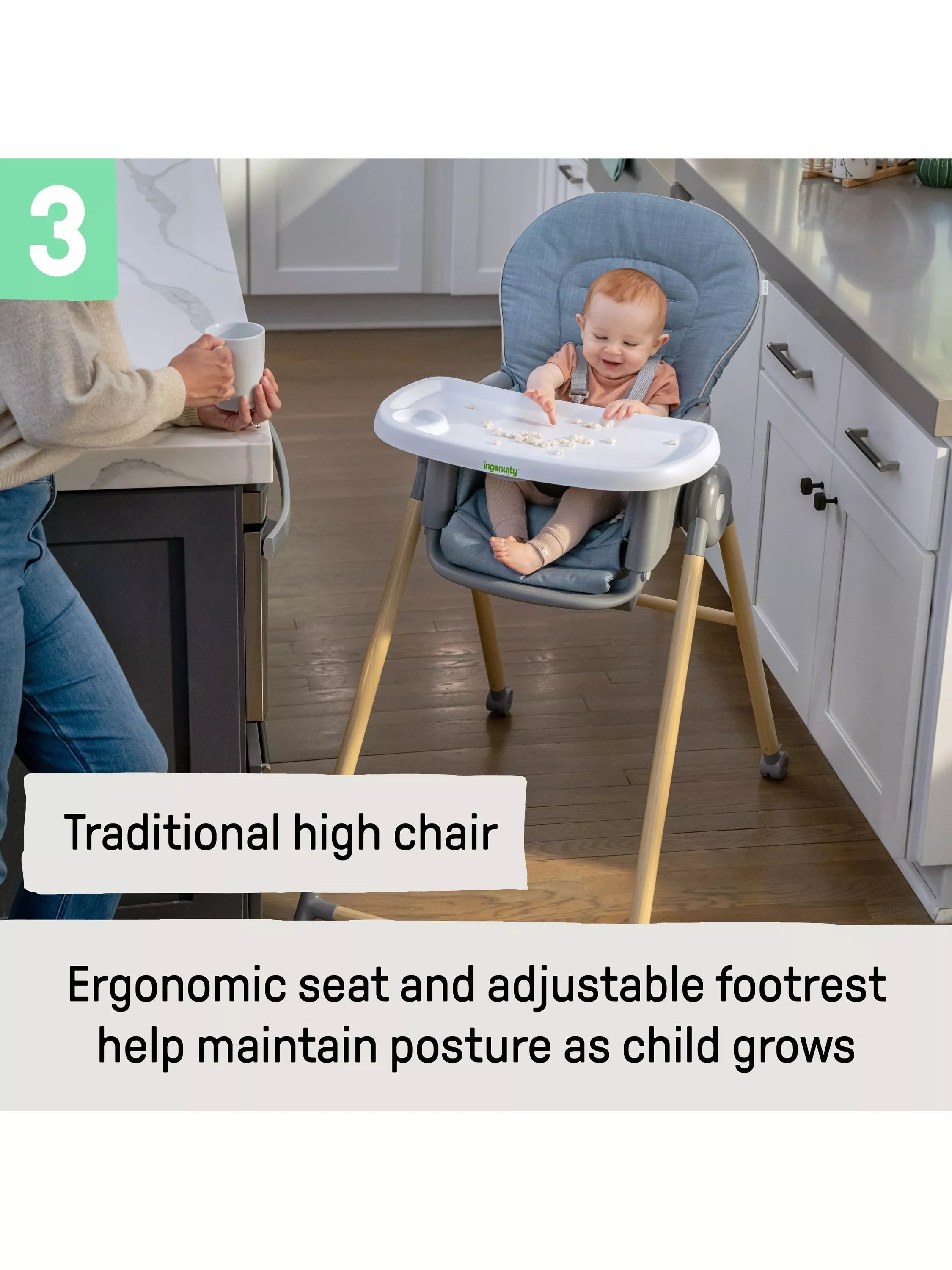 Ingenuity Proper Positioner 7-in-1 Highchair, UK version
