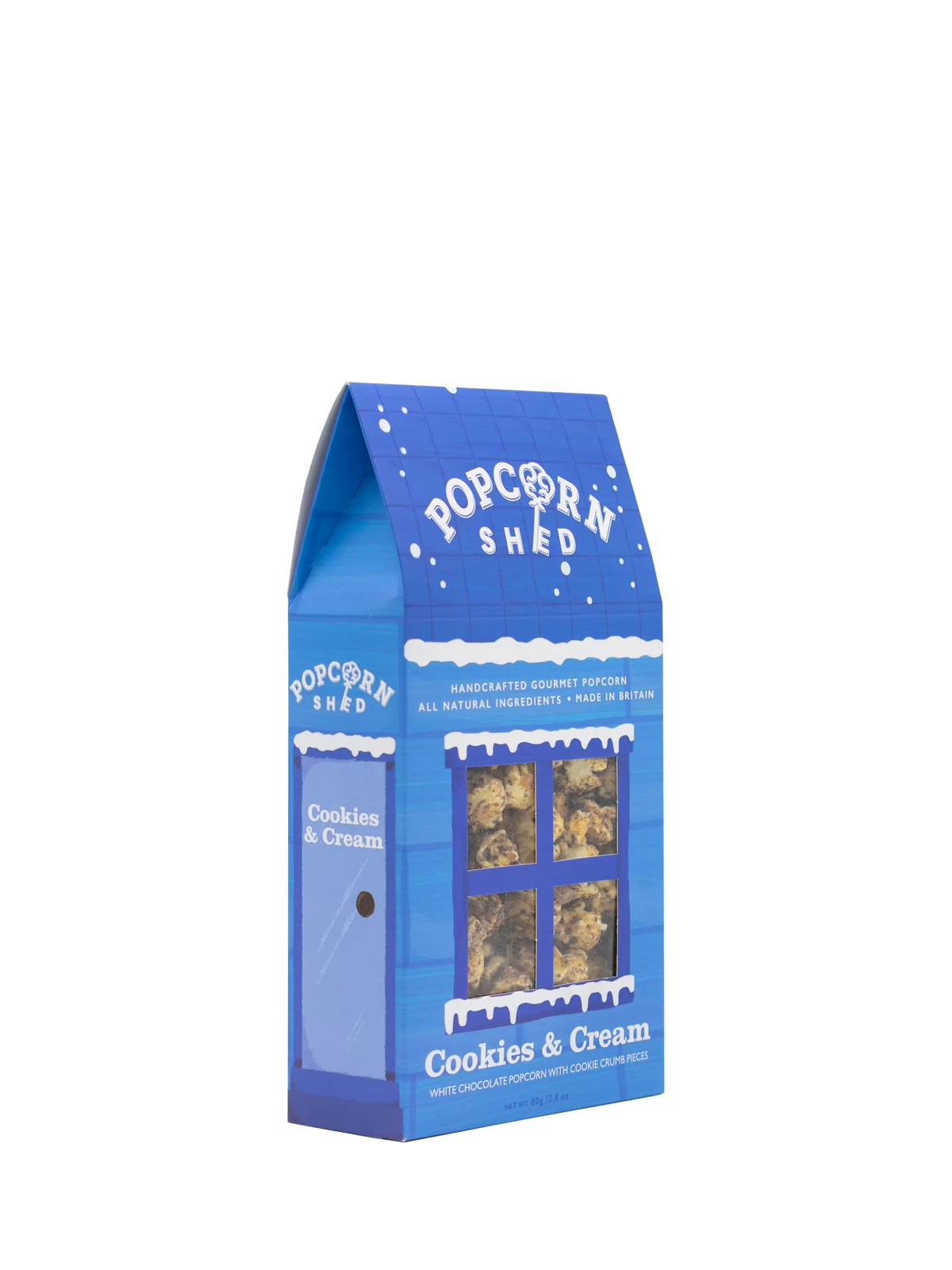 Popcorn Shed cookies and cream popcorn 80g, imported from the UK