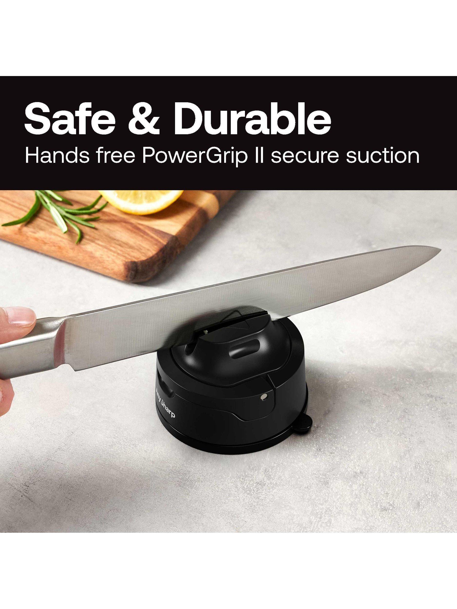 AnySharp Evo universal kitchen knife sharpener vacuum suction base - British product