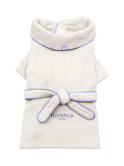 John Lewis florence by mills Cotton Terry Dog Bath Robe White- Buy online at McGrocer