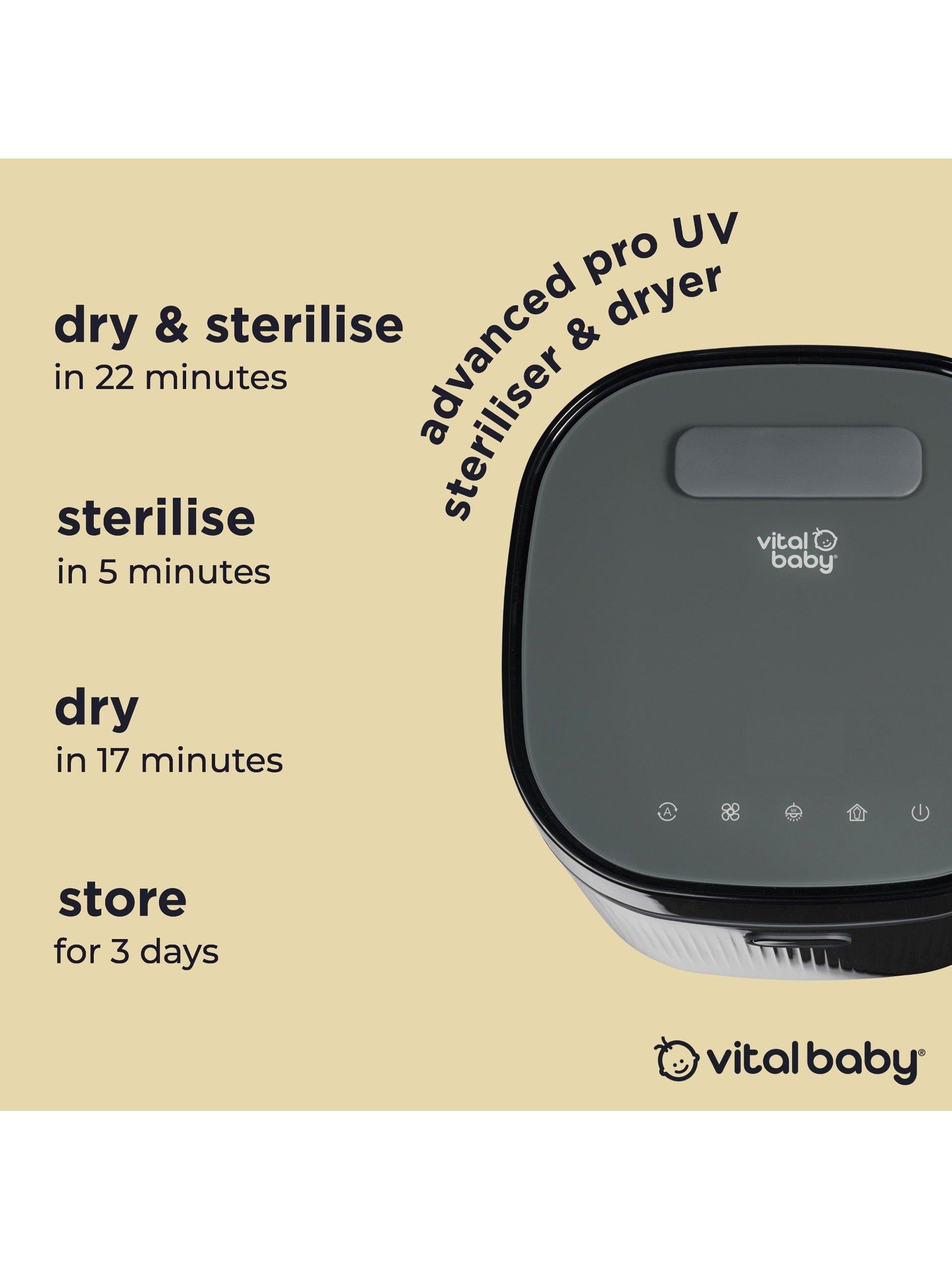 Vital Baby UV sterilising set Onyx Black, UK version