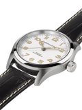 Hamilton Khaki Field Murph watch white dial black leather 38mm, UK version