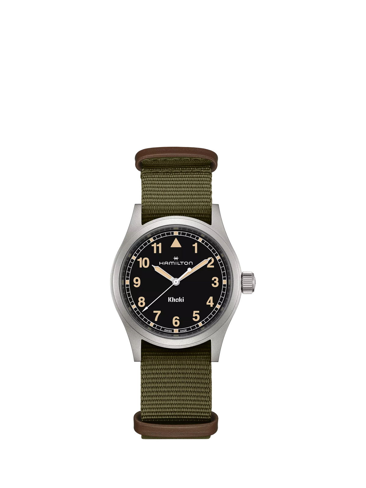 Hamilton Khaki Field Quartz watch with fabric strap (British brand)
