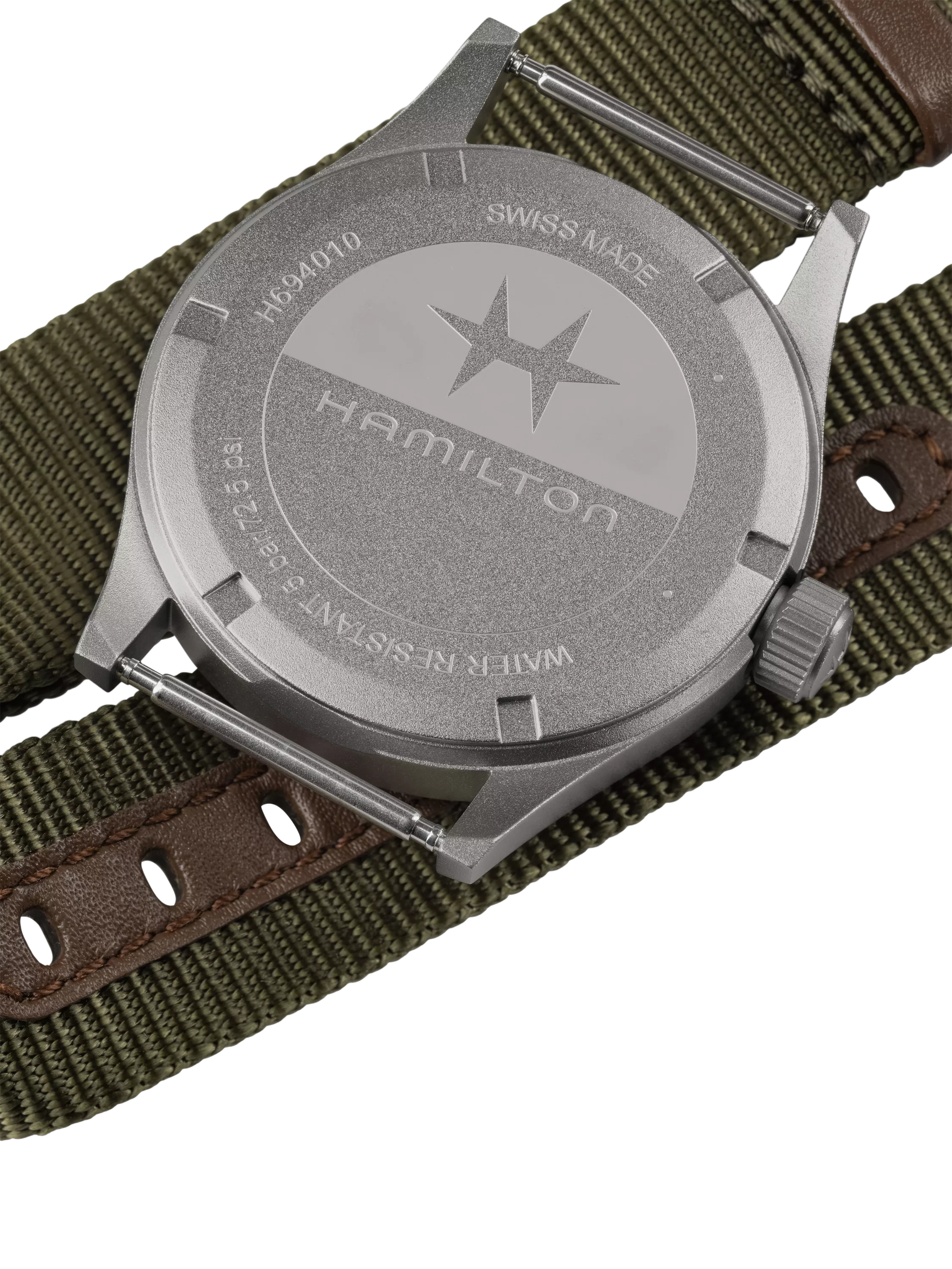 Hamilton Khaki Field Quartz watch with fabric strap (British brand)