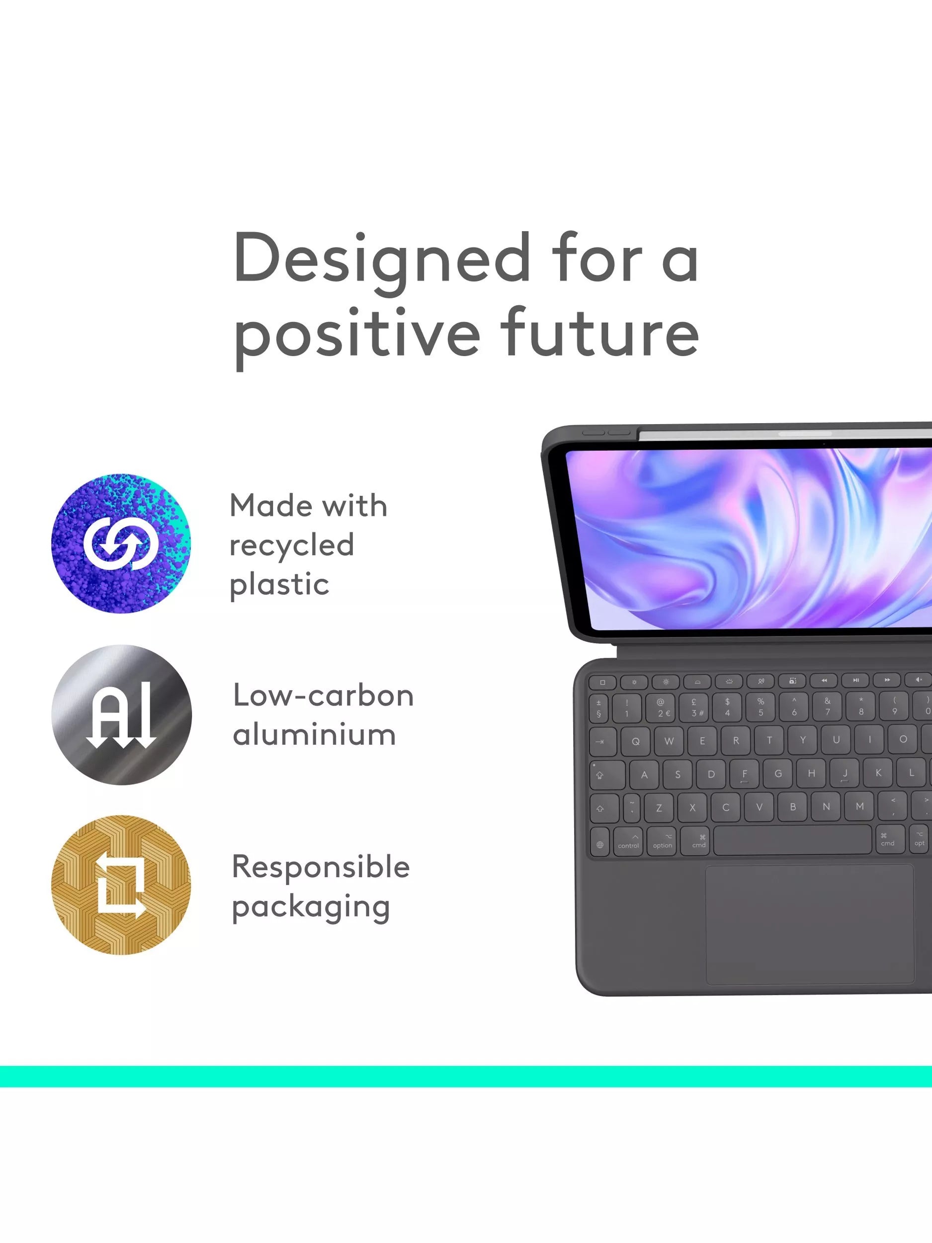 Logitech Combo Touch keyboard case for iPad Pro 11 (British brand)