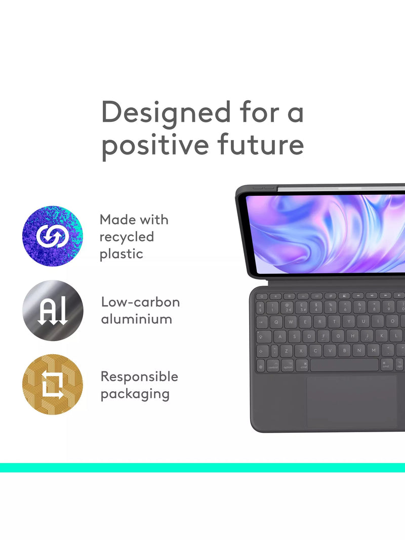 Logitech Combo Touch keyboard case for iPad Pro 11 (British brand)