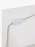 John Lewis ebony ceramic table lamp with linen shade (British brand)