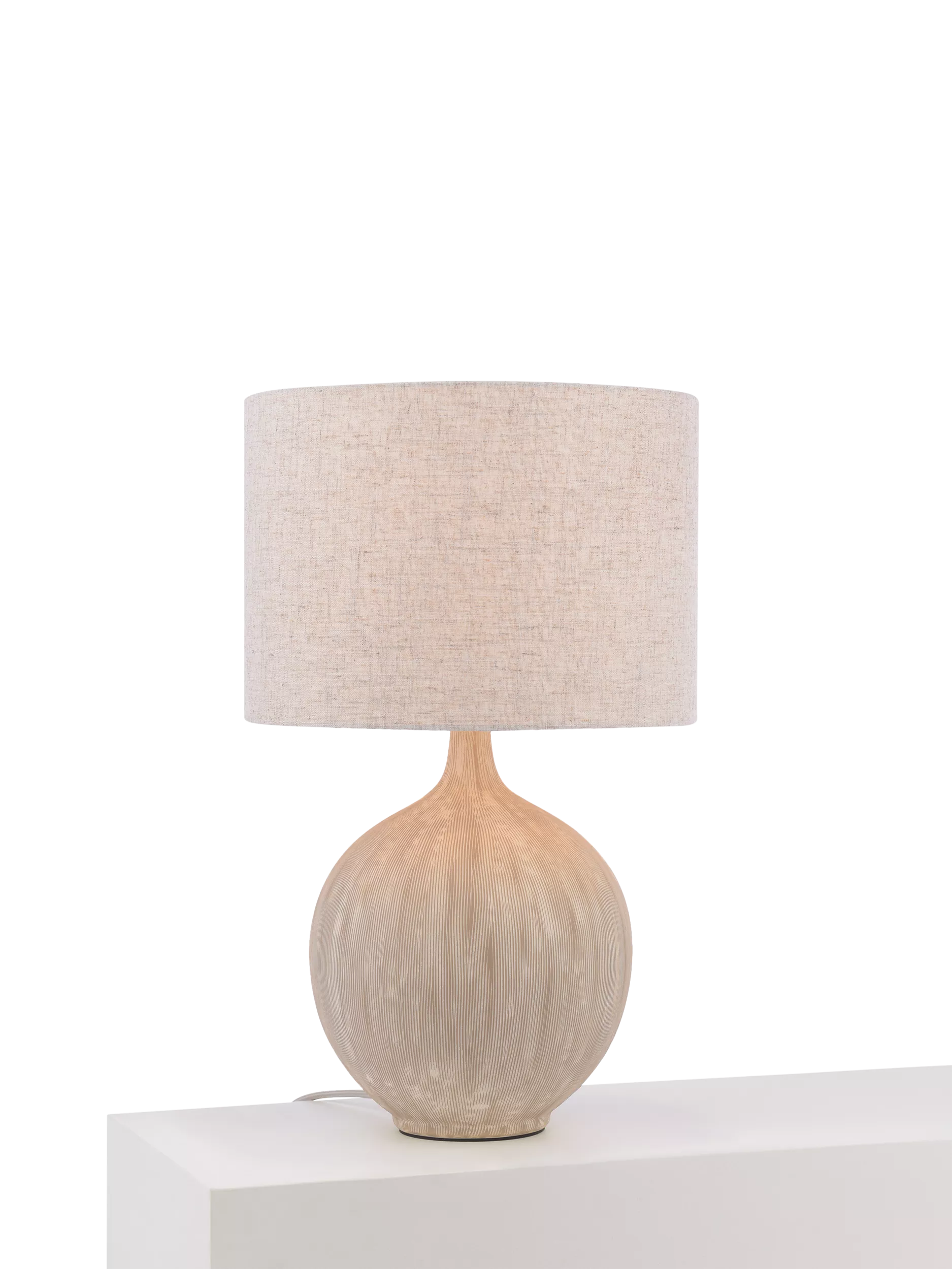 John Lewis Ebony Ceramic Table Lamp 45.5cm