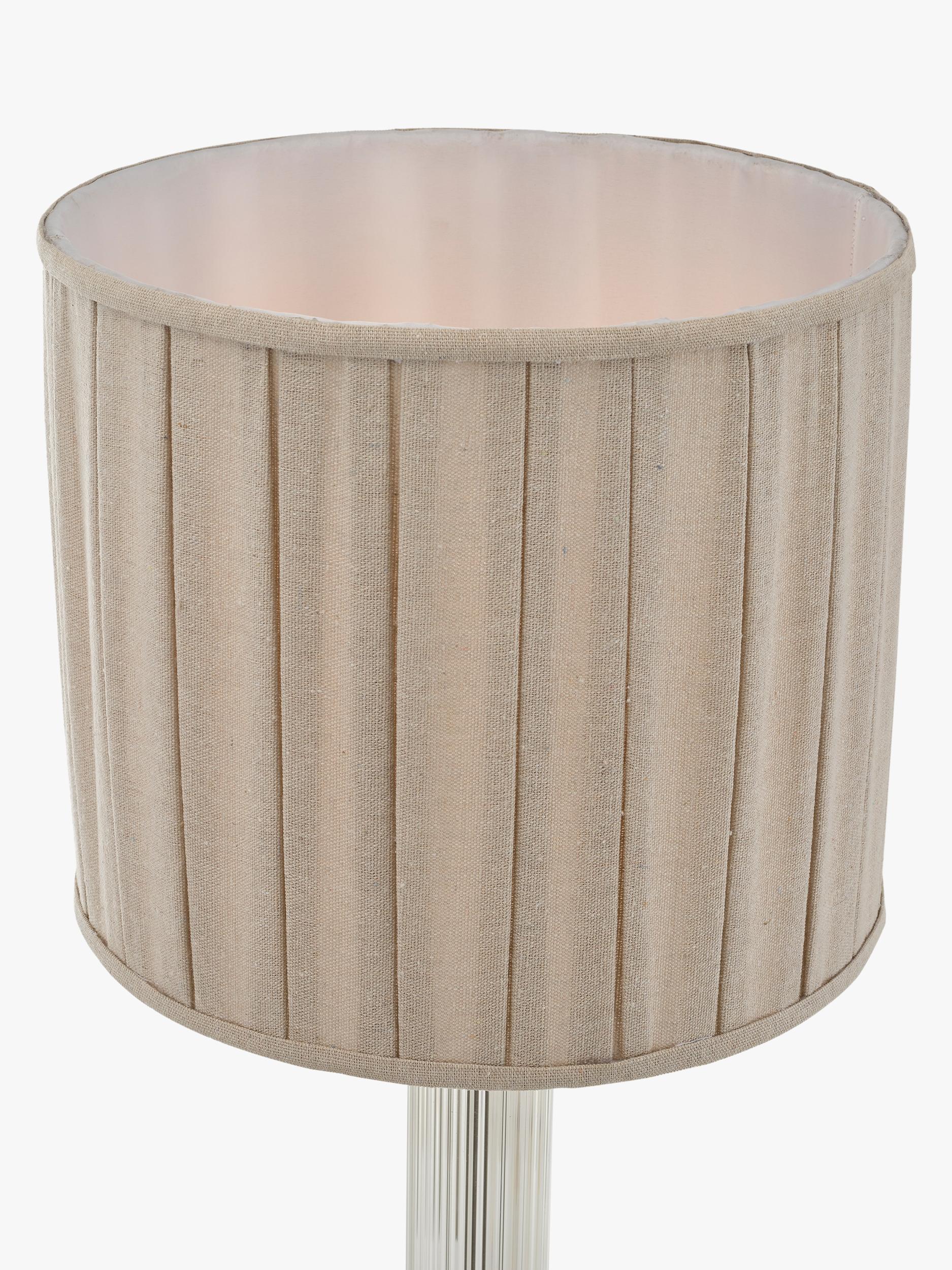 John Lewis Gatsby rib glass table lamp pewter (British brand)
