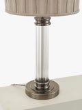 John Lewis Gatsby rib glass table lamp pewter (British brand)