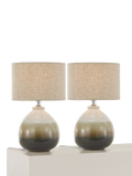 John Lewis Martha small duo table lamp set, imported from the UK