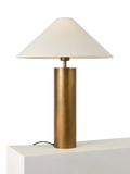 John Lewis column table lamp patina brass, UK version