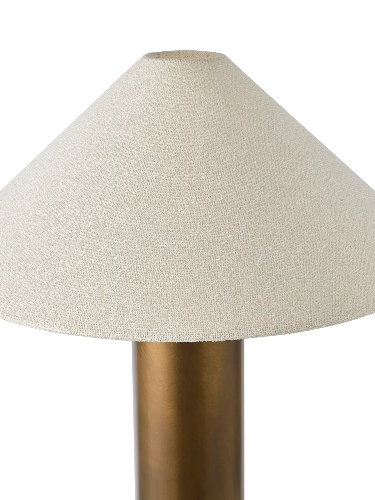 John Lewis column table lamp patina brass, UK version