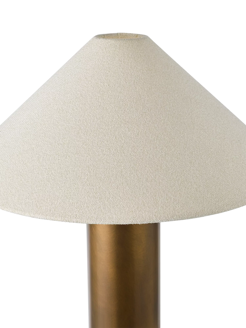 John Lewis column table lamp patina brass, UK version