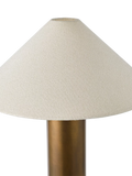 John Lewis column table lamp patina brass, UK version
