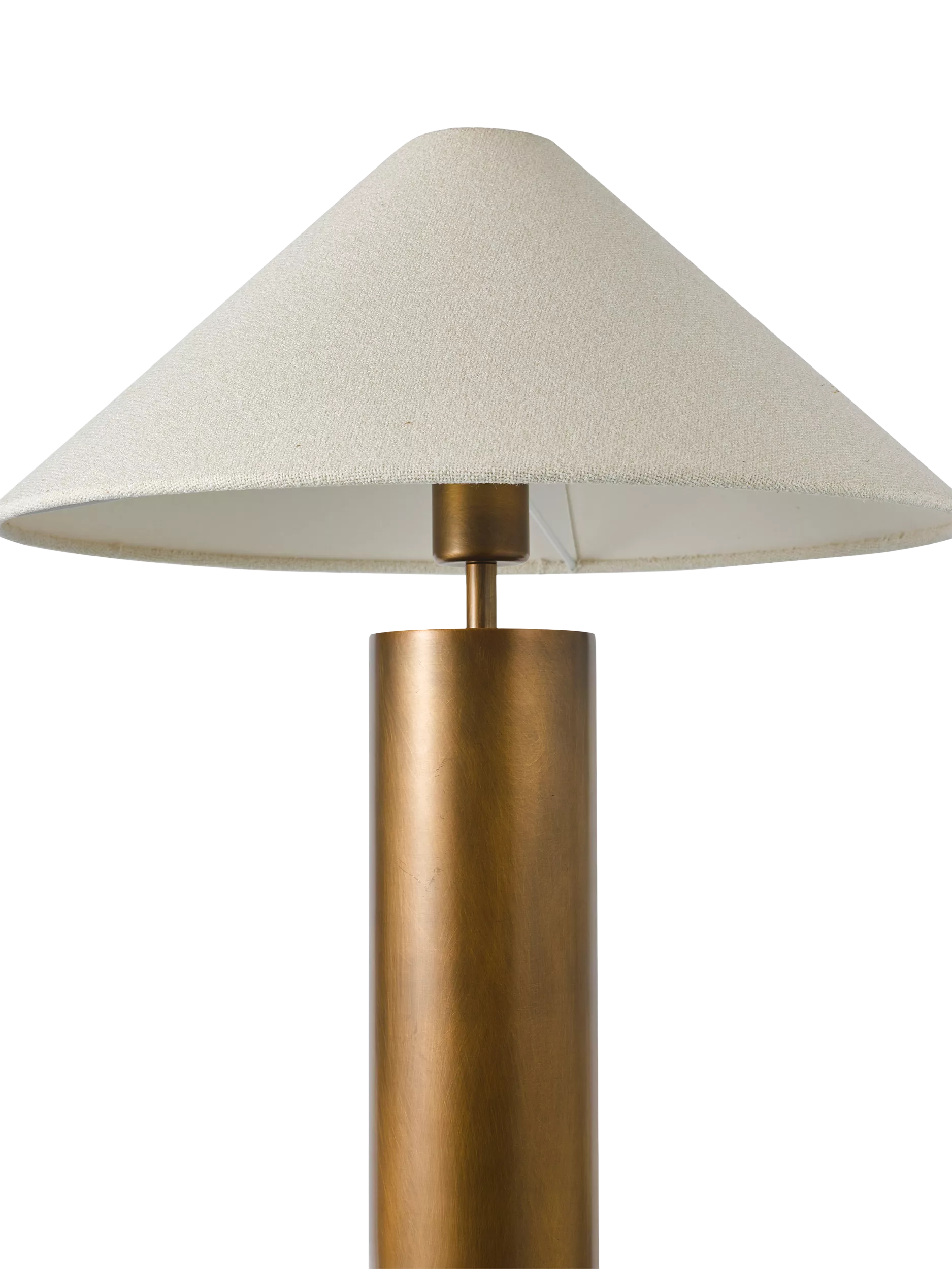 John Lewis column table lamp patina brass, UK version