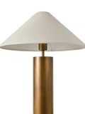 John Lewis column table lamp patina brass, UK version