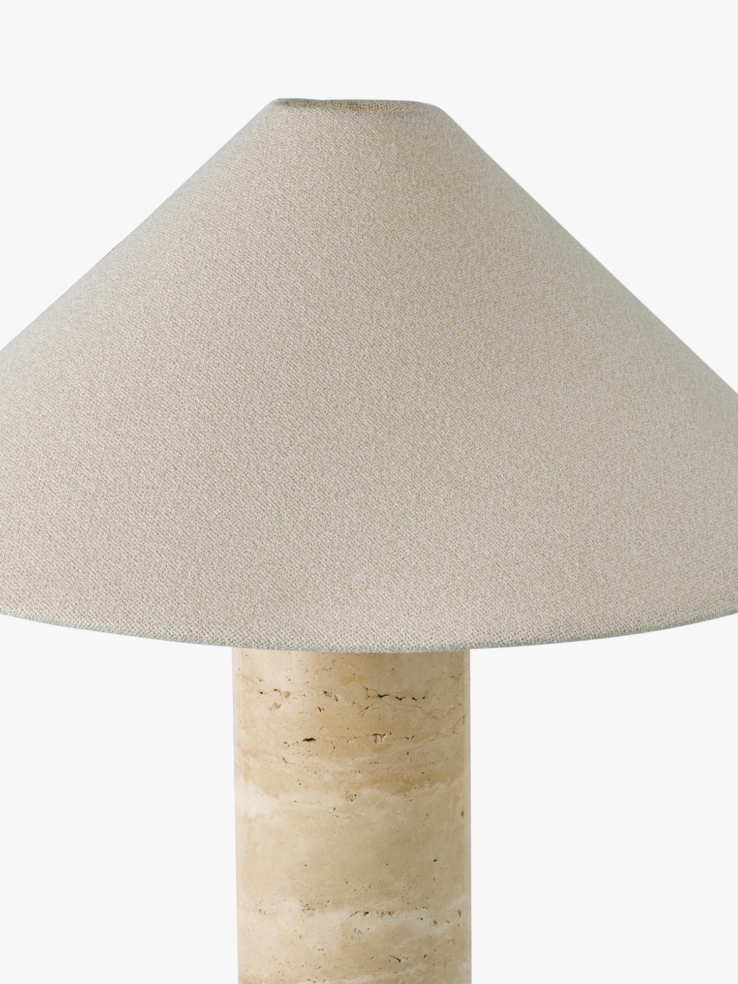 John Lewis Travertine Column Table Lamp brass finish imported from the UK