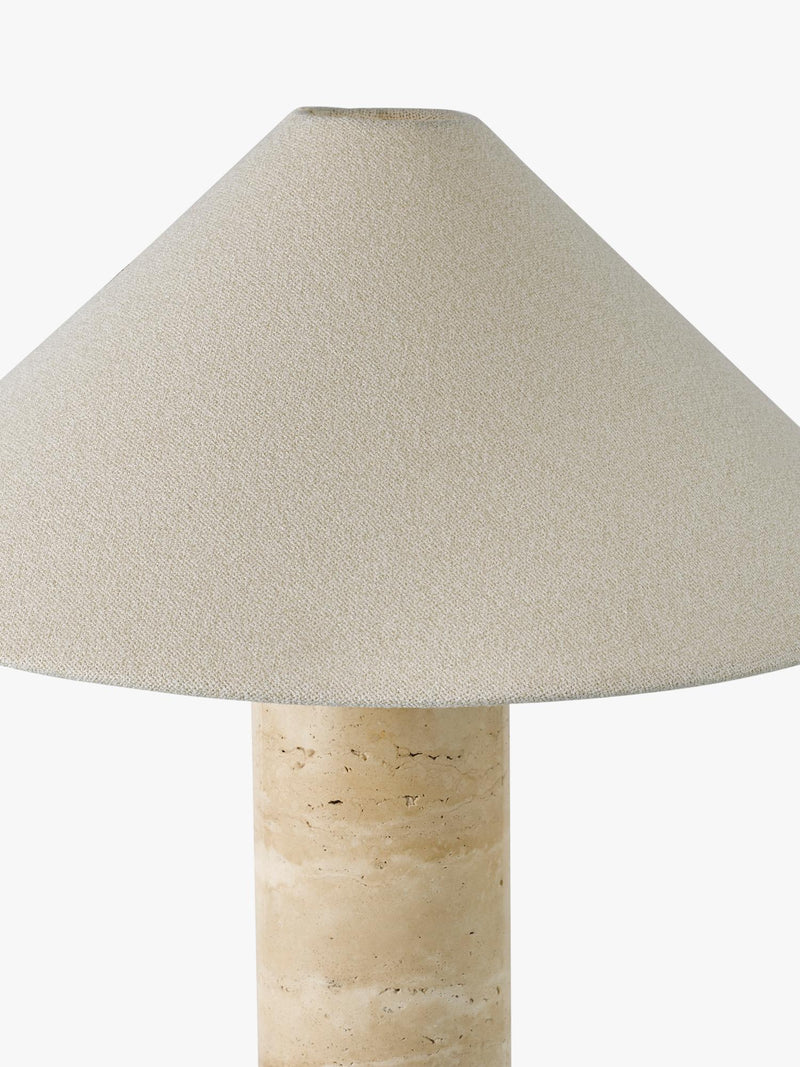 John Lewis Travertine Column Table Lamp brass finish imported from the UK