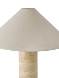 John Lewis Travertine Column Table Lamp brass finish imported from the UK