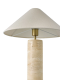 John Lewis Travertine Column Table Lamp brass finish imported from the UK
