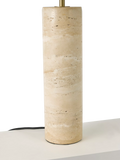 John Lewis Travertine Column Table Lamp brass finish imported from the UK