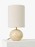 John Lewis Pebble marble table lamp with linen shade - British product