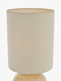 John Lewis Pebble marble table lamp with linen shade - British product