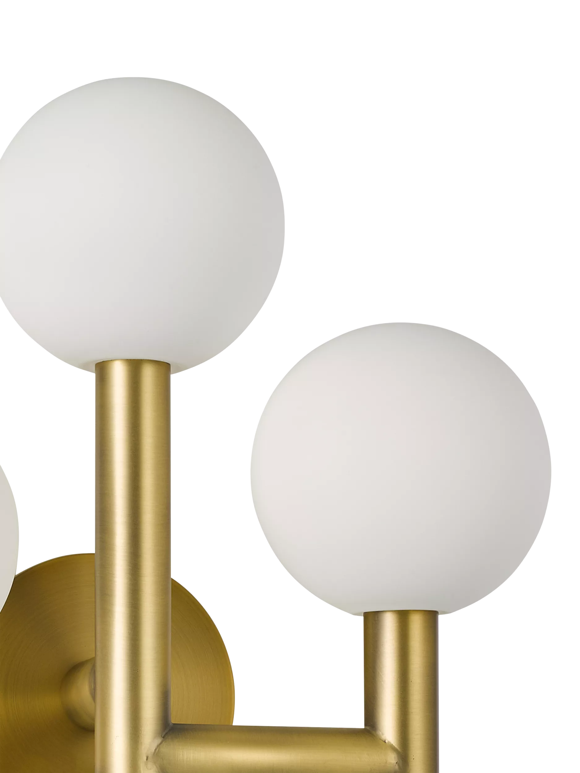 John Lewis 3 arm wall light matt gold - British product