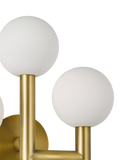 John Lewis 3 arm wall light matt gold - British product
