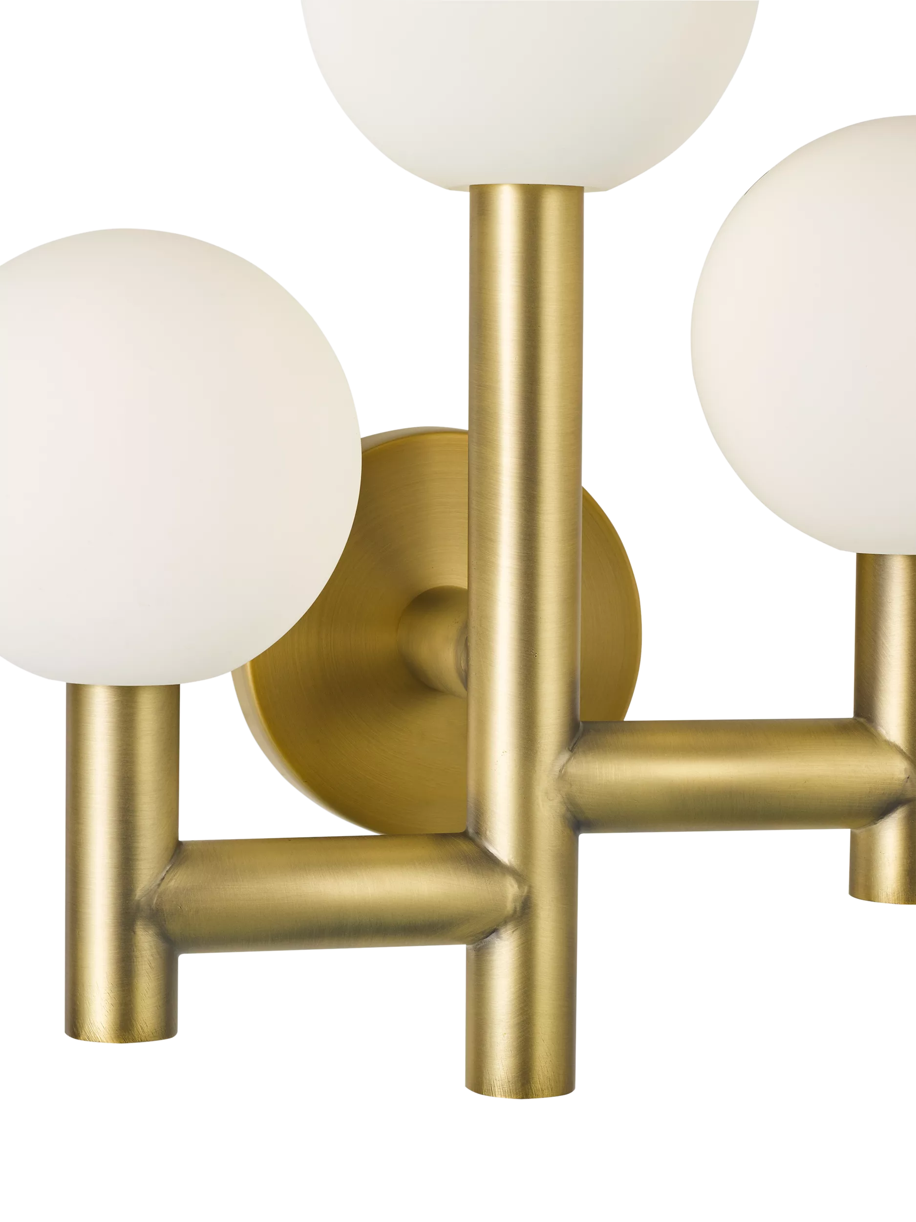 John Lewis 3 arm wall light matt gold - British product