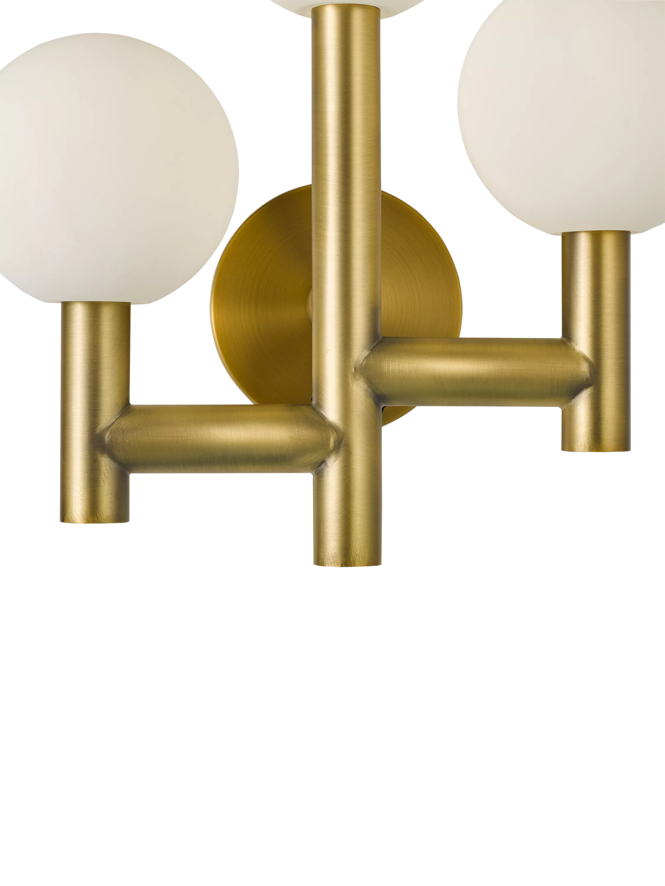 John Lewis 3 arm wall light matt gold - British product
