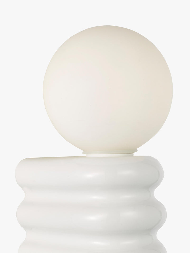 John Lewis Miche bathroom wall light with opal glass globe - British product