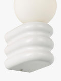 John Lewis Miche bathroom wall light with opal glass globe - British product