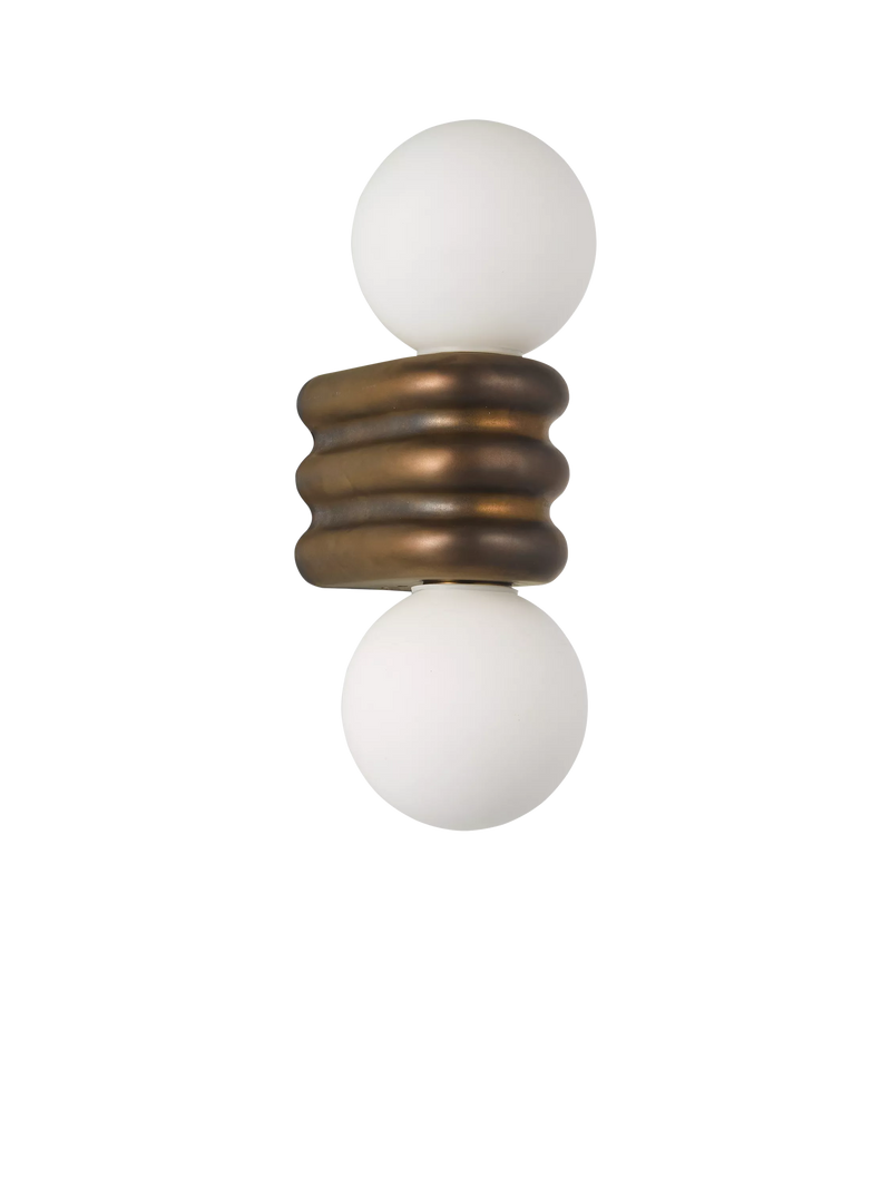 John Lewis Miche double bathroom wall light bronze (British brand)