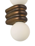 John Lewis Miche double bathroom wall light bronze (British brand)
