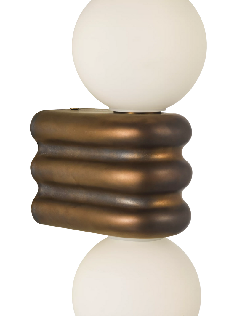 John Lewis Miche double bathroom wall light bronze (British brand)