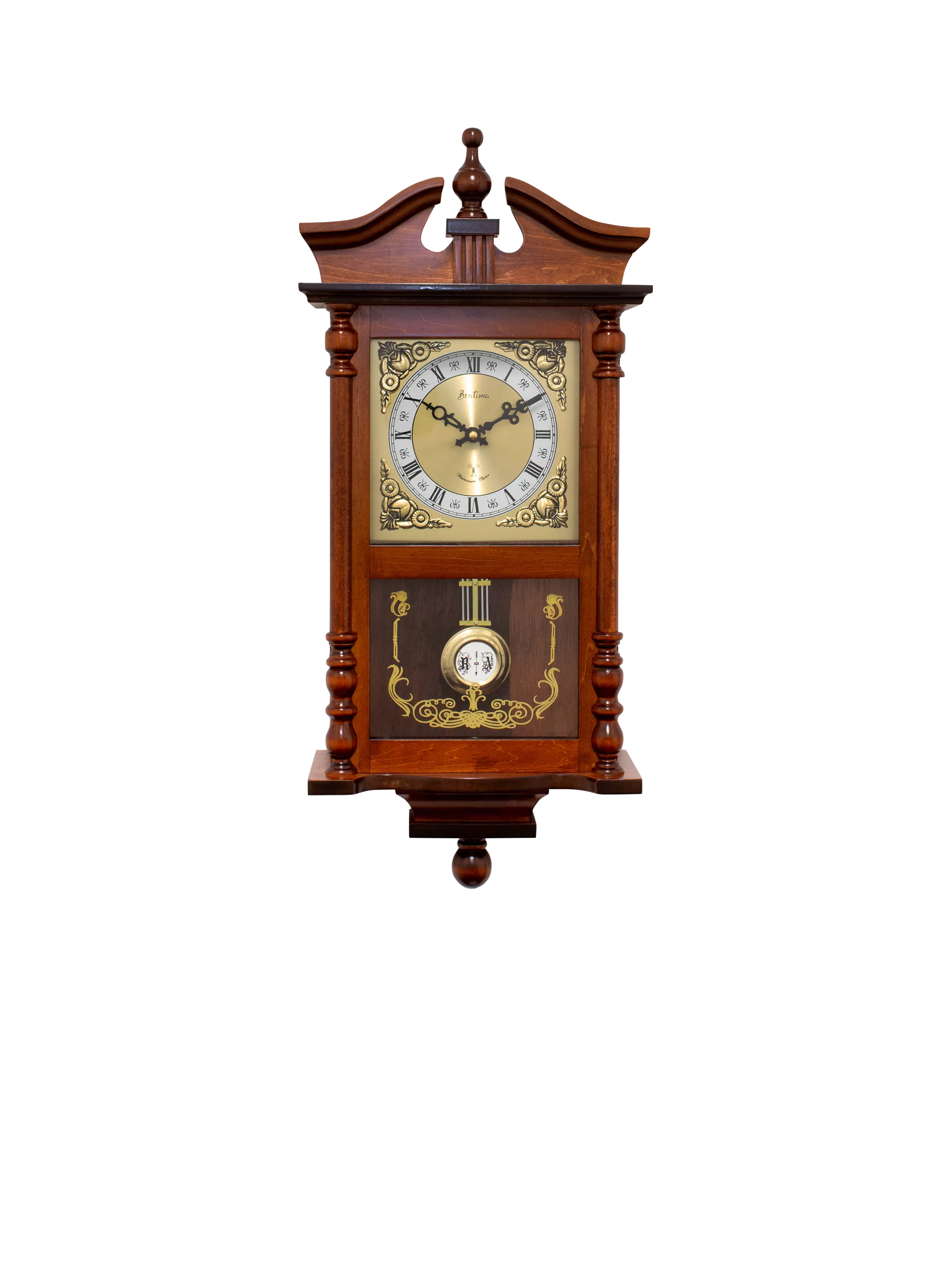 Acctim Westbury radio controlled pendulum wall clock Roman numerals (British brand)