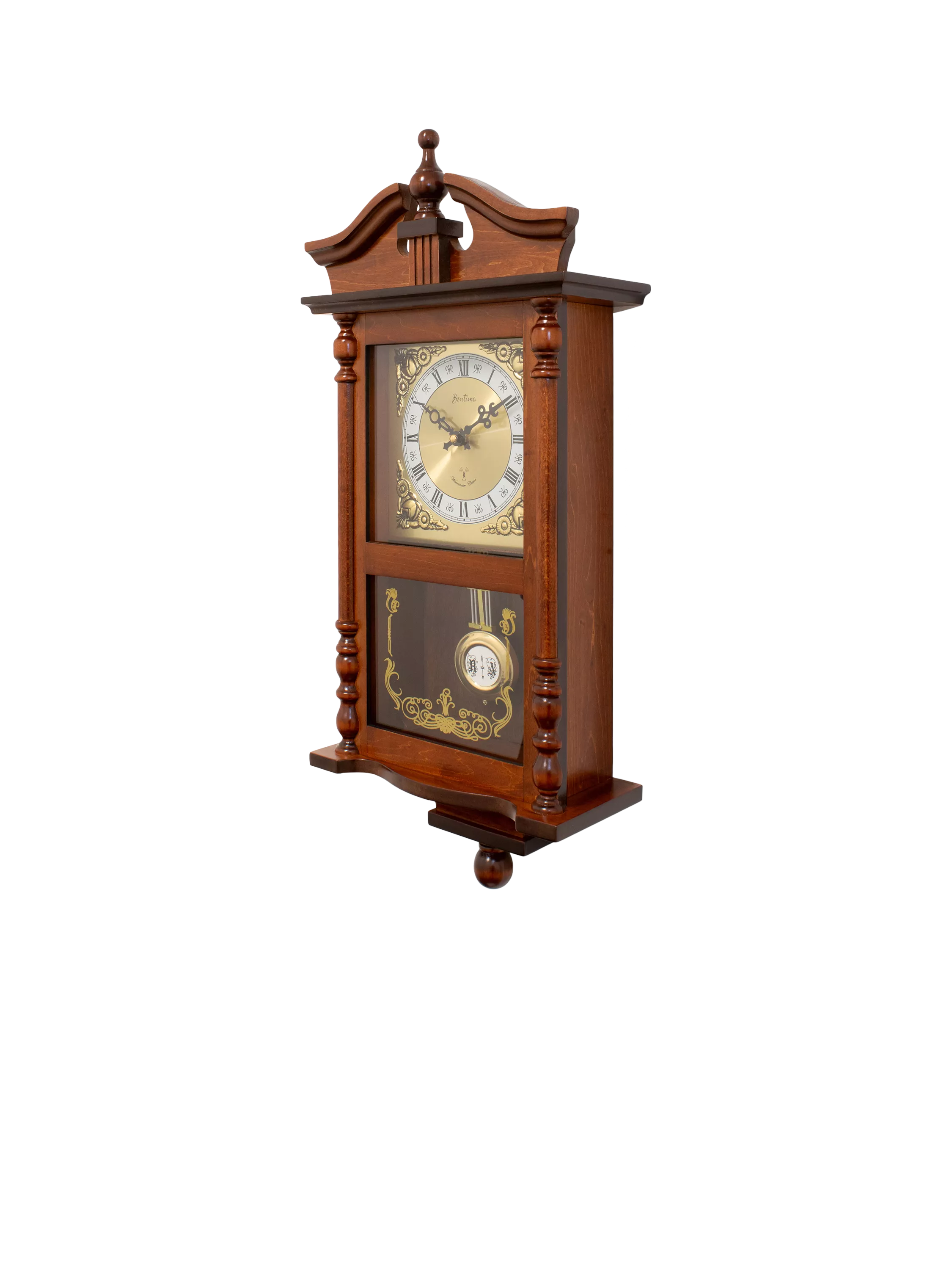 Acctim Westbury radio controlled pendulum wall clock Roman numerals (British brand)