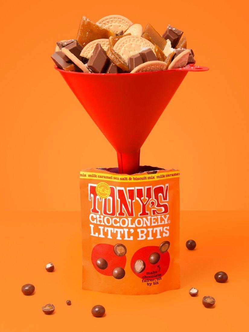 Tony's Chocolonely Littl' Bits Caramel Sea Salt & Biscuit Mix Duo 280g (British brand)